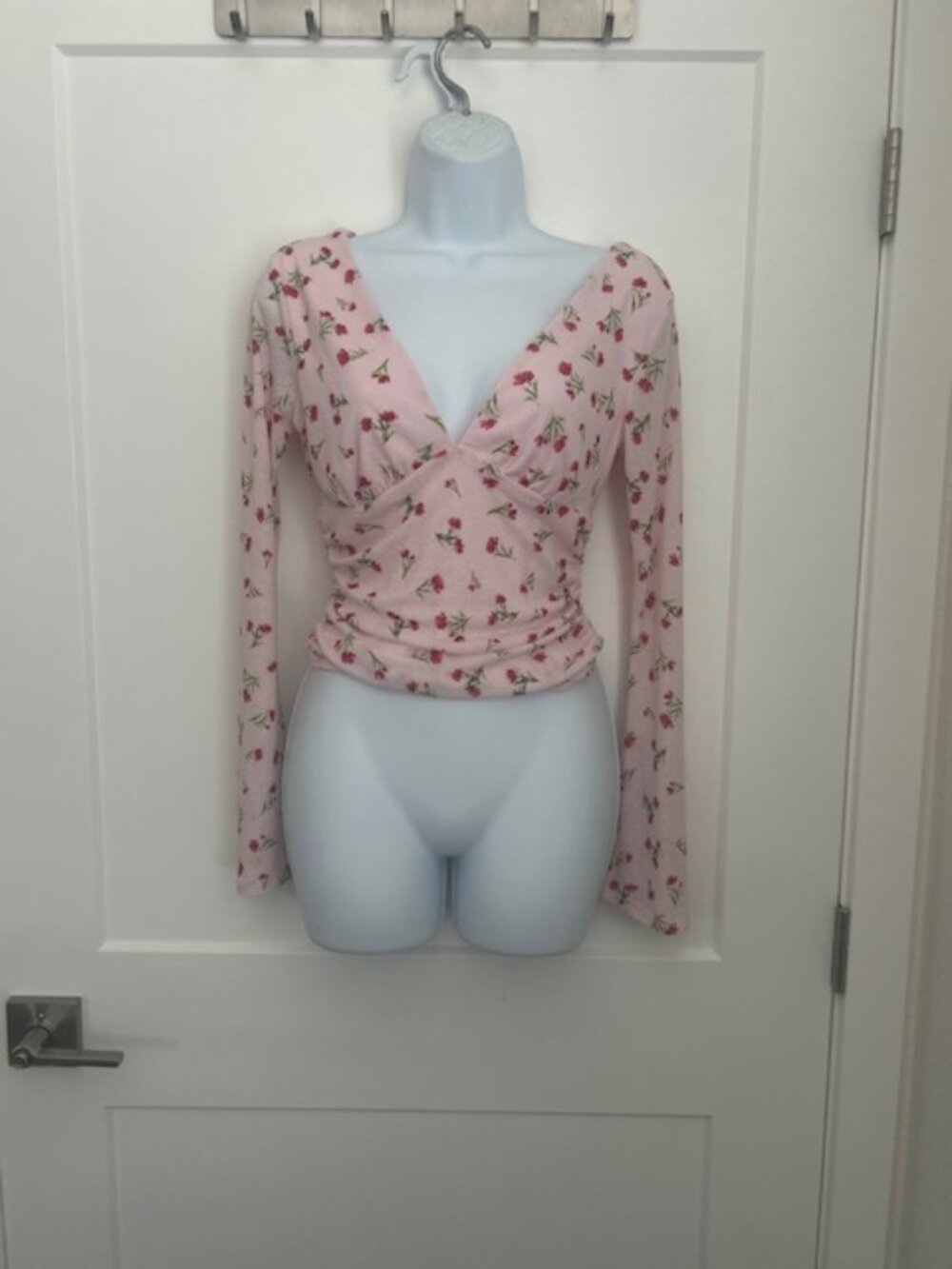 Pink floral top